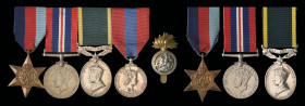 A WW2 'P.O.W.' and I.S.M. Group of 4 awarded to Sergeant Edwin Raymond Cushing Landon, 4th (Motorcycle) Battalion, Northumberland Fusiliers, who took ...