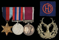 A WW2 P.O.W. ‘Escaper’ L.S.G.C. Group of 3 awarded to Private John Ord, 1st Battalion, Gordon Highlanders, who was taken prisoner of war at St. Valery...