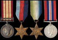 A WW2 ‘Naval’ P.O.W. Group of 4 awarded to Able Seaman Henry W. Deer, Royal Navy, who served aboard the S.S. Voltaire during her gallant 1-hour action...