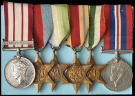 A WW2 ‘Crete’ ‘Escaper’ P.O.W. Group of 6 awarded to Petty Officer Ernest Frank Baxter, H.M.S. Hereward, Royal Navy, who survived the sinking of the H...