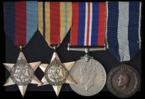 A Well-Documented WW2 ‘Crete’ P.O.W. Group of 4 awarded to Sergeant Harry ‘Kip’ Colomb, Royal Artillery, who was taken prisoner at Crete on 1 June 194...