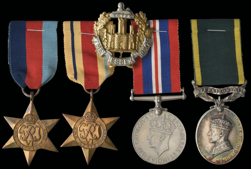 A WW2 P.O.W. Group of 4 awarded to Sergeant Charles Albert Balls, 2nd/5th Battal...