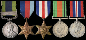 An I.G.S. ‘North West Frontier 1930-31’ and WW2 P.O.W. Group of 5 awarded to Private Ernest Reynolds, 2nd Battalion, Essex Regiment, taken prisoner of...