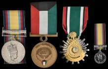 A Gulf War ‘Desert Rats’ Group of 3 awarded to Lance Corporal J. W. S. McGhie, Royal Scots Dragoon Guards, comprising: Gulf War, 1990-91, with clasp 1...