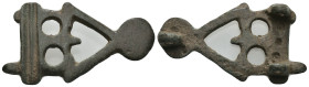 Weight 9.72 gr - Diameter 43 mm Ancient bronze belt buckle
