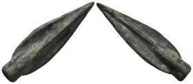 Weight 5.82 gr - Diameter 40 mm Ancient Bronze Arrowhead