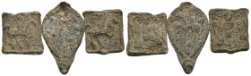 Weight 9.61 gr - Diameter 3 pieces Ancient Seal