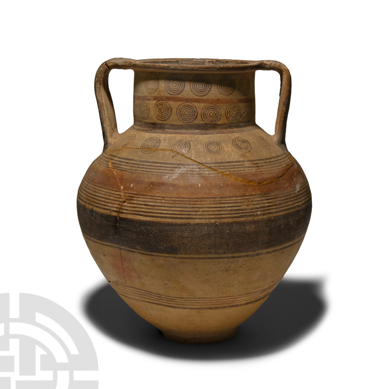 Large Cypriot Bichrome Ware Pottery Amphora
Iron Age, Cypro-Archaic I, 750-600 ...