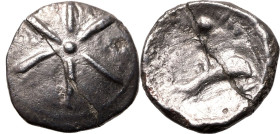Celtic: Britannia, the Regini and Atrebates Tincomarus (King) circa 25 BC - AD 10 AR Unit About Very Fine