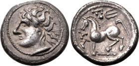 Celtic: Central Europe, Boii(?) 1st century BC AR Drachm Extremely Fine; boasting remarkable detail