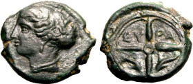 Magna Graecia: Sicily, Syracuse temp. Second Democracy circa 410-405 BC Æ Hemilitron Good Very Fine