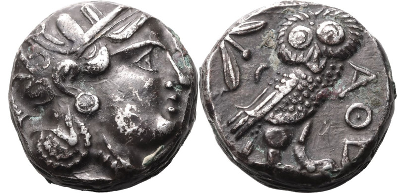 ANCIENT GREECE. ATTICA, ATHENS.
Silver tetradrachm, circa 353-294 BC.
Obv: Ath...