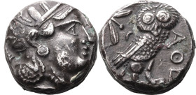 Ancient Greece: Attica, Athens circa 353-294 BC AR Tetradrachm Good Very Fine; typical compact flan for this later issue, attractive, deep tone