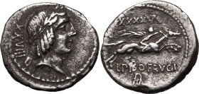 Roman Republic & Imperatorial L. Calpurnius Piso Frugi 90 BC AR Denarius Very Fine; light cabinet tone