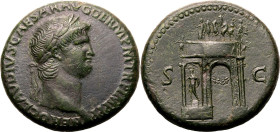 Roman Empire Nero AD 64 Æ Sestertius