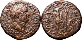 Roman Empire Vespasian AD 71 Æ Sestertius Fine; heavily pitted surfaces
