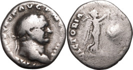 Roman Empire Vespasian AD 72-73 AR Denarius Fine