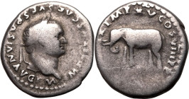 Roman Empire Titus AD 80 AR Denarius Good Fine