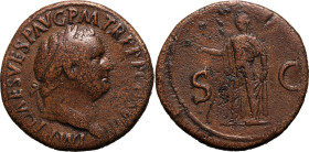 Roman Empire Titus AD 80-81 Æ Sestertius About Very Fine