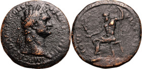 Roman Empire Domitian AD 95 Æ Sestertius Fine; cleaned