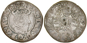 Austria, Ferdinand I 1521-1564, 3 kreuzer 1557, Linz.