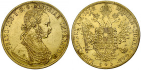 Austria, Franciszek Józef 1848-1916, 4 dukaty 1912, Wiedeń. Serska kontrmarka!