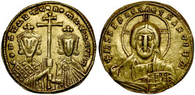 Bizancjum, Konstantyn VII & Romanus I 920-944, Solid, Konstantynopol.