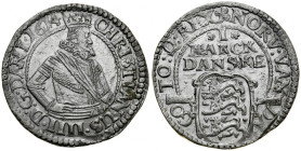Denmark, Christian IV 1588-1648, Mark 1614, Kobenhavn.