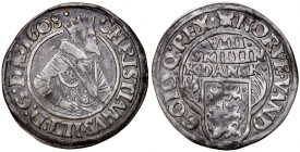 Denmark, Christian IV 1588-1648, 8 skilling 1608, Kobenhavn.