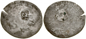 Germany, Salzburg, Kontrmarka na groszu praskim XV w., Gegenstempel auf Prager Groschen XV Jh.