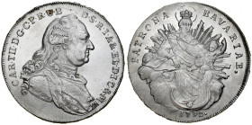 Germany, Bayern, Carl Theodor 1777-1799, Taler 1792, Munchen.