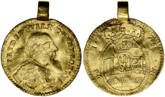 Germany, Preussen, Friedrich Wilhelm I 1713-1740, 1/2 dukat 1726 EG-N, Berlin.