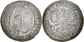 Śląsk, Księstwo Wirtembersko-Oleśnickie, Chrystian Ulryk 1668-1704, 3 krajcary 1696 L-L, Oleśnica.