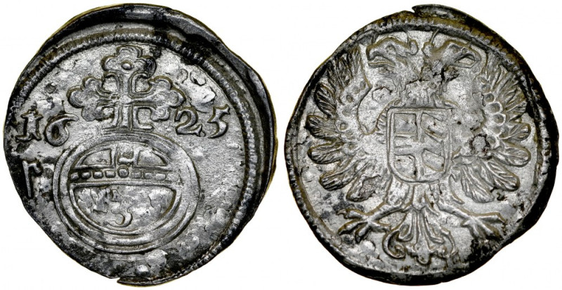 Śląsk, Ferdynand II 1620-1637, Greszel 1625, Żagań. FuS. 133,&nbsp; patyna, poły...