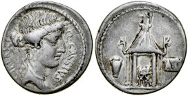 Rzym, Roman Republic, Denar 55 r. p.n.e., Q. Cassius Longinus.