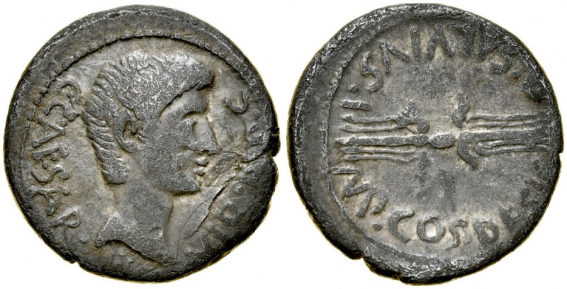 Rzym, Roman Republic, Denar 49-44 r. p.n.e., Julius Caesar. Crawford 467/1b, RSC...