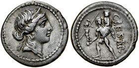 Rzym, Roman Republic, Denar 47-46 r. p.n.e., Julius Caesar.