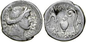 Rzym, Roman Republic, Denar 40 r. p.n.e., Octavianus August / Quintus Salvius Salvidienus Rufus.