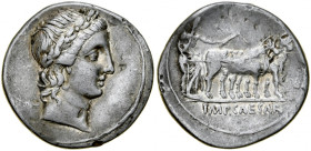 Rzym, Roman Republic, Denar 30-29 r. p.n.e., Octavianus August.