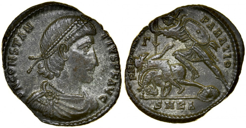 Rzym, Konstancjusz II 324-361, Maiorina 351-354, Cyzicus. RIC 497. śr. 24,90 mm,...