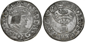 Zygmunt I Stary 1506-1548, Grosz 1532, Gdańsk. R.