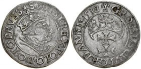 Zygmunt I Stary 1506-1548, Grosz 1538, Gdańsk.