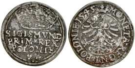 Zygmunt I Stary 1506-1548, Grosz 1545, Kraków.