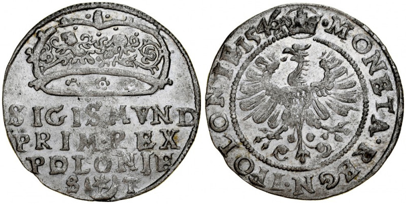 Zygmunt I Stary 1506-1548, Grosz 1546, Kraków. Kop. 429 R8, Kurp. 63 R8, Gum. 48...