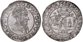 Zygmunt II August 1545-1572, Czworak 1568, Wilno. LI/LITVA