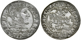 Zygmunt II August 1545-1572, Grosz na stopę polską 1548, Wilno. L/LITVA