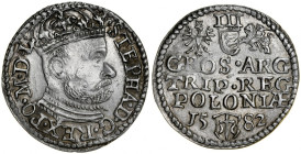 Stefan Batory 1576-1586, Trojak 1582, Olkusz.