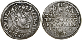 Stefan Batory 1576-1586, Trojak 1584 I-D, Olkusz.