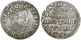 Stefan Batory 1576-1586, Trojak 1585, Ryga.
