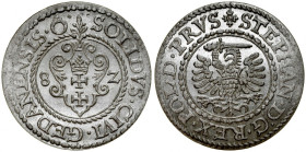 Stefan Batory 1576-1586, Szeląg 1582, Gdańsk.